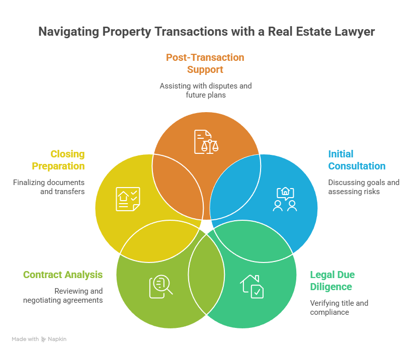 Step-by-Step: How a Real Estate Lawyer Guides You Through Property Transactions